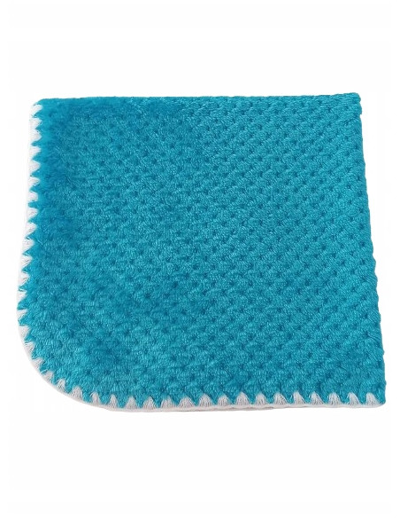 KOC PUSZYSTY DLA DZIECI KOCYK DLA NIEMOWLAKA 75X100 NIEBIESKI "ANANAS"