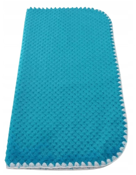 KOC PUSZYSTY DLA DZIECI KOCYK DLA NIEMOWLAKA 75X100 NIEBIESKI "ANANAS"