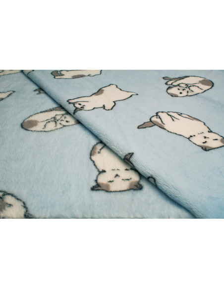 KOC PUSZYSTY DLA DZIECI KOCYK DLA NIEMOWLAKA 75X100 KOTY