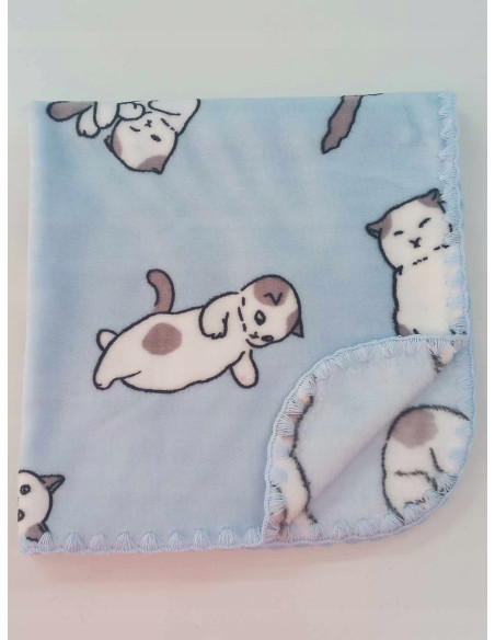 KOC PUSZYSTY DLA DZIECI KOCYK DLA NIEMOWLAKA 75X100 KOTY