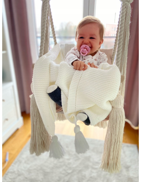 Kocyk otulacz PREZENT 80x80cm MIĘKKI BLANKET KOC TKANY 7 kolorów