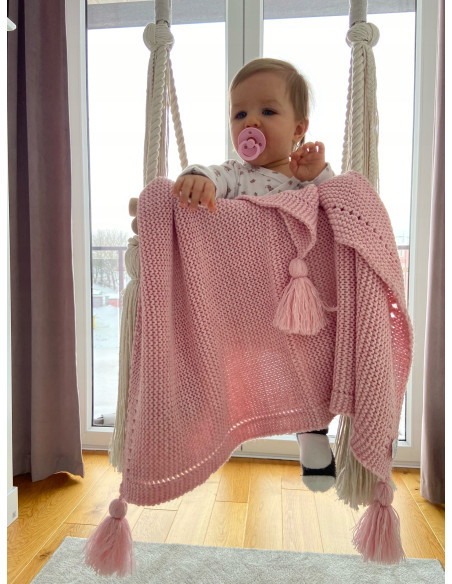 Kocyk otulacz PREZENT 80X80cm MIĘKKI BLANKET KOC TKANY