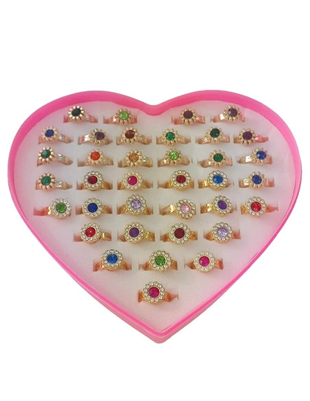 Pierścionki dla dziewczynki dzieci biżuteria 36w1