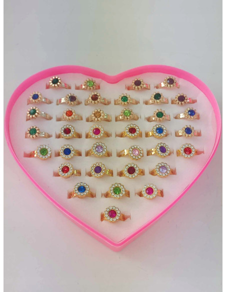 Pierścionki dla dziewczynki dzieci biżuteria 36w1