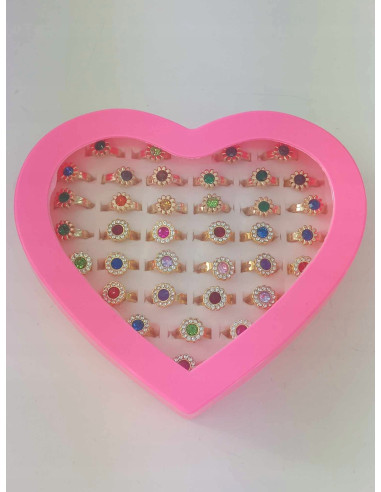 Pierścionki dla dziewczynki dzieci biżuteria 36w1