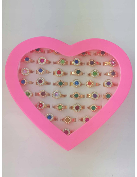 Pierścionki dla dziewczynki dzieci biżuteria 36w1