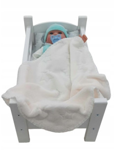 KOCYK PUSZYSTY DLA LALEK DWUSTRONNY WZÓR GWIAZDKI. PRODUCENT