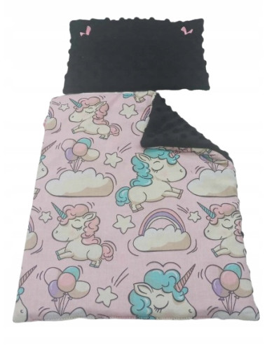 POŚCIEL DLA LALEK Z WYPEŁNIENIEM KOŁDERKA PODUSZKA