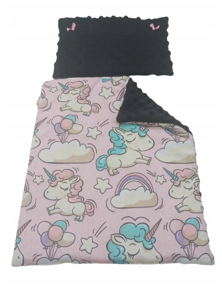 POŚCIEL DLA LALEK Z WYPEŁNIENIEM KOŁDERKA PODUSZKA