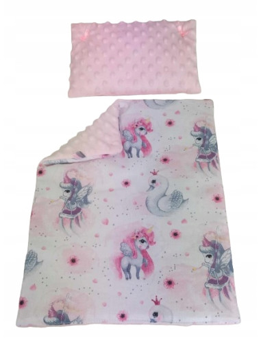 POŚCIEL DLA LALEK Z WYPEŁNIENIEM KOŁDERKA PODUSZKA