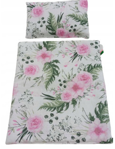 KOŁYSKA RÓŻOWA Z BALDACHIMEM + POŚCIEL KOŁYSKA DREWNIANA... 2