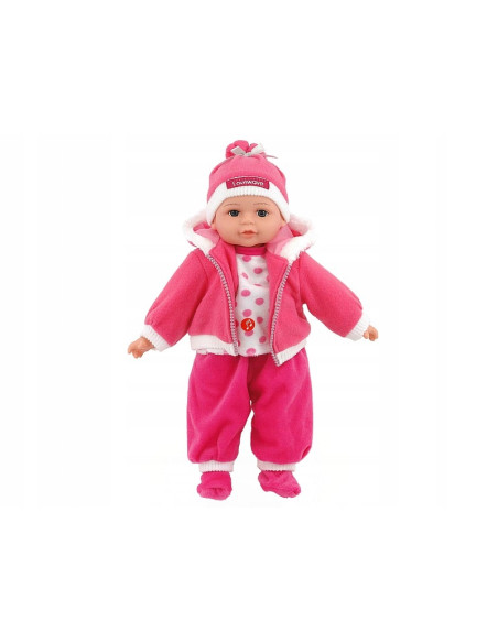 LALKA BOBAS 35cm MÓWI, ŚPIEWA +smoczek