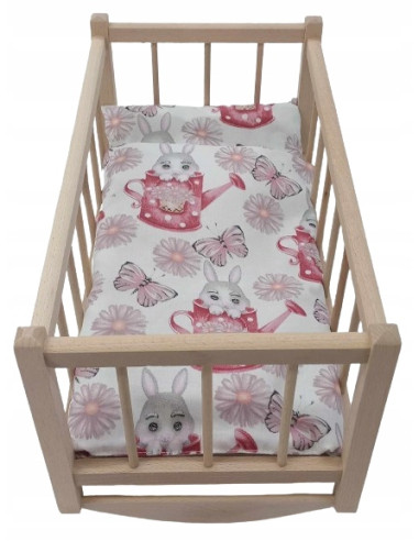 KOŁYSKA dla lalek drewniana, naturalna +...