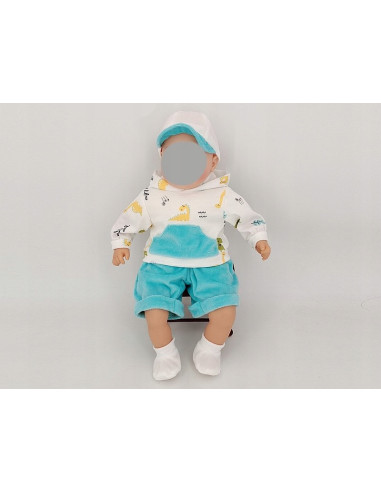 UBRANKO ZESTAW DLA LALKI LALEK BOBAS 45cm