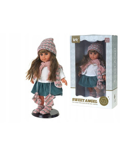 LALKA Z DŁUGIMI CIEMNYMI WŁOSAMI W OPAKOWANIU PREZENTOWYM