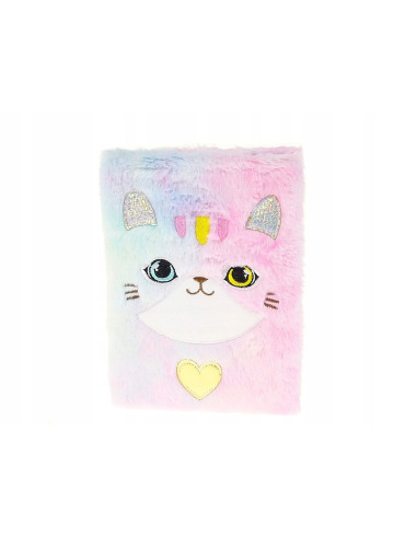 PAMIĘTNIK, NOTES. HAFT.Okładka z futerka. WŁOCHACZ