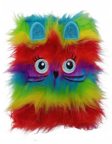 PAMIĘTNIK, NOTES. HAFT.Okładka z futerka. WŁOCHACZ