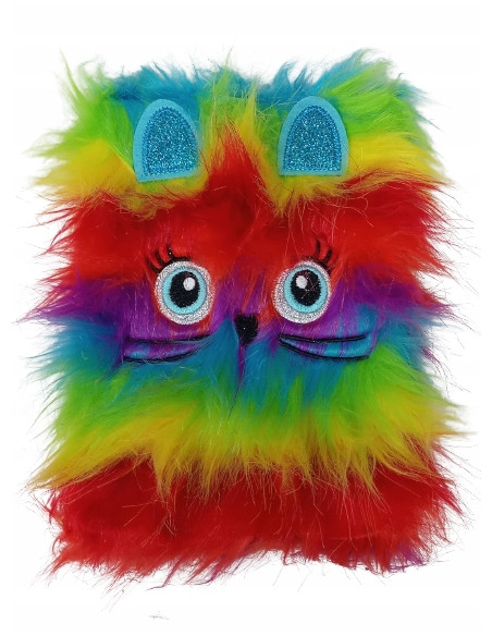 PAMIĘTNIK, NOTES. HAFT.Okładka z futerka. WŁOCHACZ