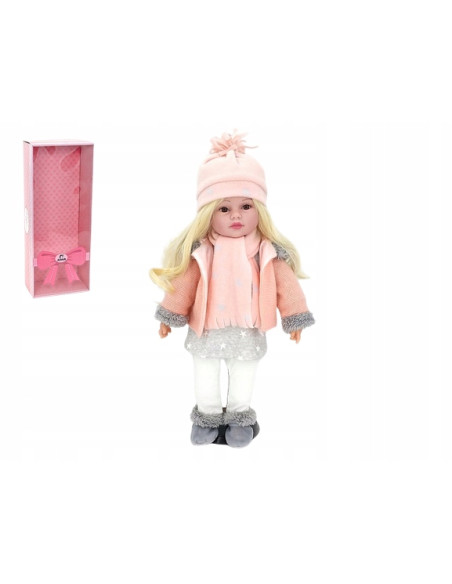 LALKA BOBAS 45cm zgina ręce i nogi MÓWI ŚPIEWA DŁUGIE WŁOSY