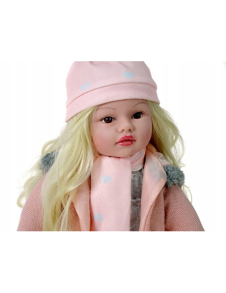 LALKA BOBAS 45cm zgina ręce i nogi MÓWI ŚPIEWA DŁUGIE WŁOSY