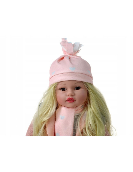 LALKA BOBAS 45cm zgina ręce i nogi MÓWI ŚPIEWA DŁUGIE WŁOSY