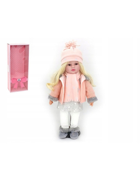 LALKA BOBAS 45cm zgina ręce i nogi MÓWI ŚPIEWA DŁUGIE WŁOSY