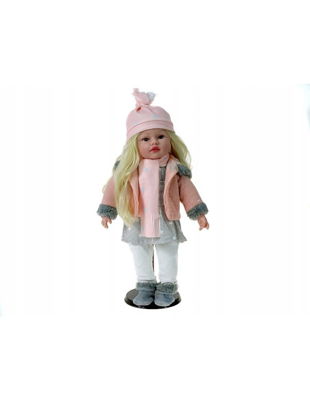 LALKA BOBAS 45cm zgina ręce i nogi MÓWI ŚPIEWA DŁUGIE WŁOSY