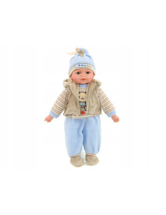 LALKA BOBAS 35cm MÓWI, ŚPIEWA +smoczek
