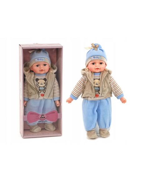 LALKA BOBAS 35cm MÓWI, ŚPIEWA + lux opakowanie