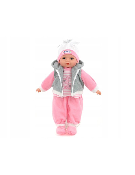 LALKA BOBAS 35cm MÓWI, ŚPIEWA +smoczek