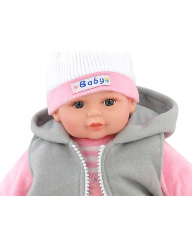 LALKA BOBAS 35cm MÓWI, ŚPIEWA +smoczek