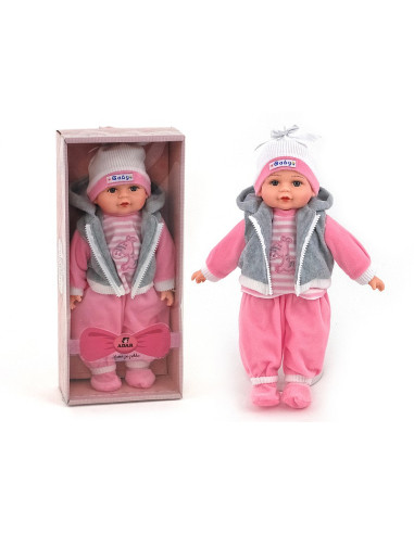 LALKA BOBAS 35cm MÓWI, ŚPIEWA + lux opakowanie