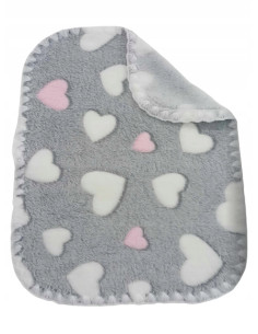 KOC PUSZYSTY KOCYK DLA LALEK DWUSTRONNY SERDUSZKA RÓŻOWE...