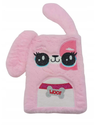 PAMIĘTNIK, NOTES. HAFT.Okładka z futerka. WŁOCHACZ