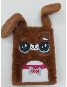 PAMIĘTNIK, NOTES. HAFT.Okładka z futerka. WŁOCHACZ 2