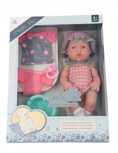 LALKA BOBAS JAK ŻYWA NIEMOWLĘ BOBASEK 30CM Lalka gumowa