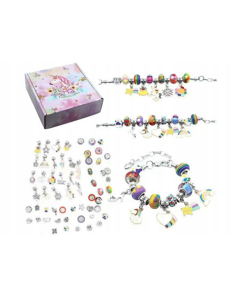 ZESTAW DO ROBIENIA BRANSOLETEK BIŻUTERIA DLA DZIECI PREZENT