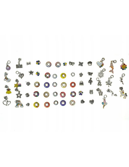 ZESTAW DO ROBIENIA BRANSOLETEK BIŻUTERIA DLA DZIECI PREZENT