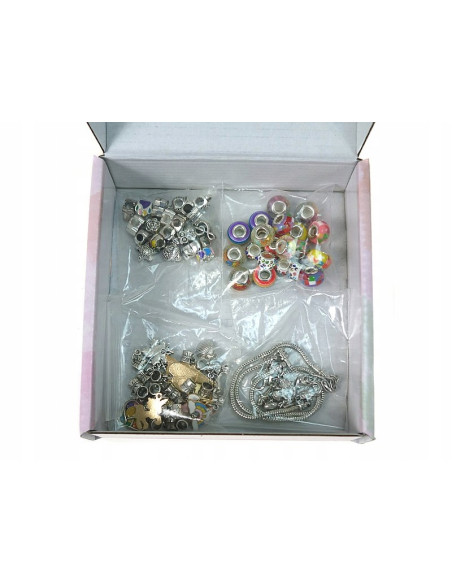 ZESTAW DO ROBIENIA BRANSOLETEK BIŻUTERIA DLA DZIECI PREZENT