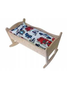 KOŁYSKA dla lalki POŚCIEL 3 el KOŁYSKA GRAWEROWANA