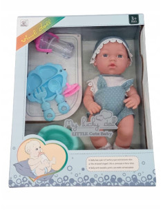 LALKA BOBAS JAK ŻYWA NIEMOWLĘ BOBASEK 30CM Lalka cała z gumy