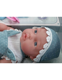 LALKA BOBAS JAK ŻYWA NIEMOWLĘ BOBASEK 30CM Lalka cała z gumy 2