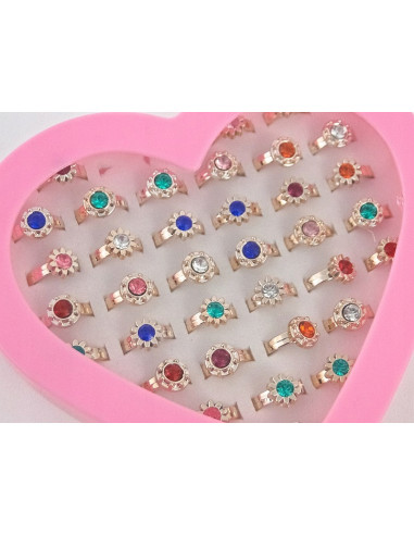 Pierścionki dla dziewczynki dzieci biżuteria 36w1