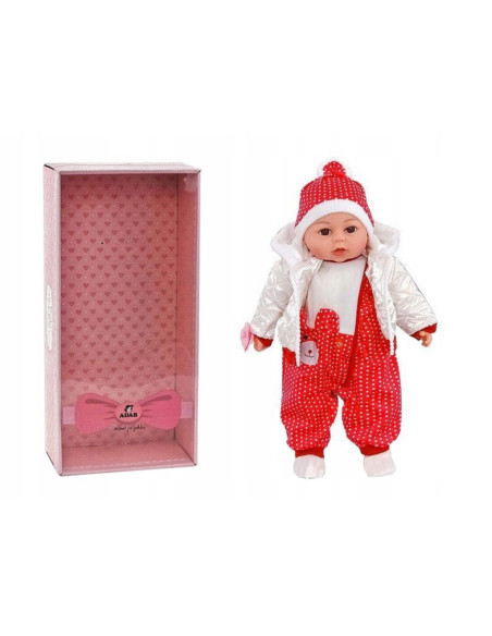 BOBAS LALKA 45cm MÓWI,ŚPIEWA+smoczek+lux opakowana