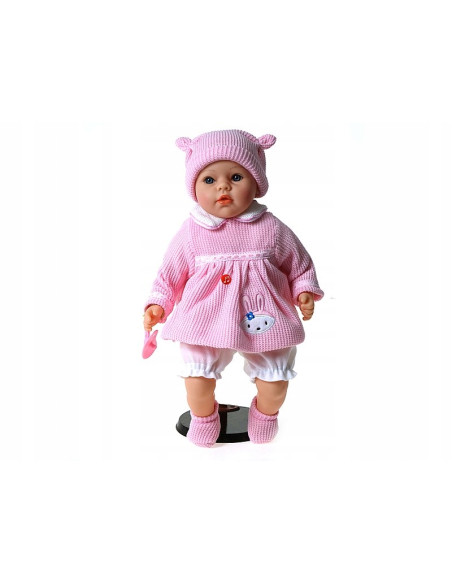 BOBAS LALKA 45CM MÓWI I ŚPIEWA +SMOCZEK