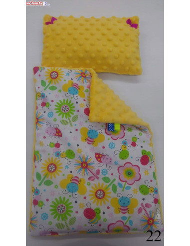 ŁÓŻECZKO DREWNIANE DUŻE dla lalek +POŚCIEL