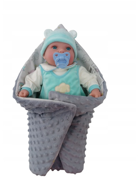 BOBAS LALKA 45CM MÓWI I ŚPIEWA +SMOCZEK