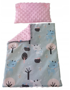 POŚCIEL DLA LALEK Z WYPEŁNIENIEM KOŁDERKA PODUSZKA