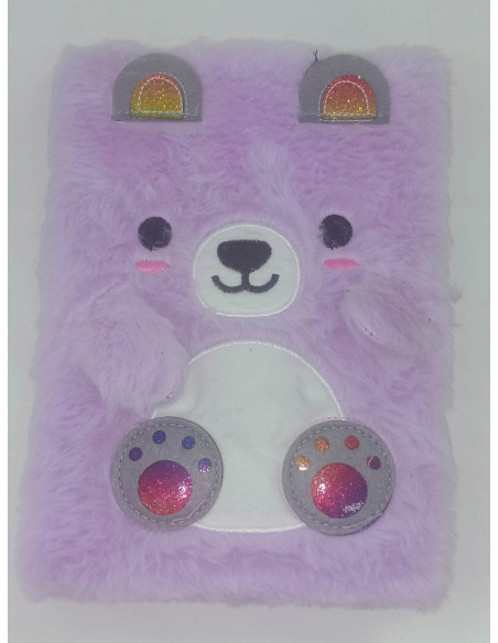 PAMIĘTNIK, NOTES. HAFT.Okładka z futerka. WŁOCHACZ