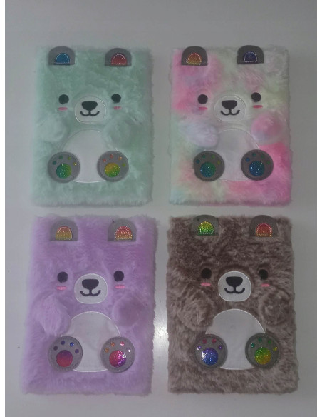 PAMIĘTNIK, NOTES. HAFT.Okładka z futerka. WŁOCHACZ